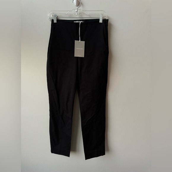 Everlane The Side Zip Work Pants Black High Rise Stretch Ankle - Picture 2 of 5